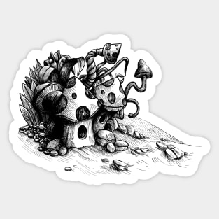 Fairy houses Sticker